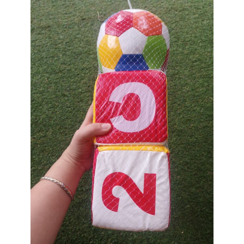 ลูกเต๋าผ้า ลูกบอลผ้า สำหรับเด็ก ลูกเต๋าหนังนิ่ม ไซต์ใหญ่คะ