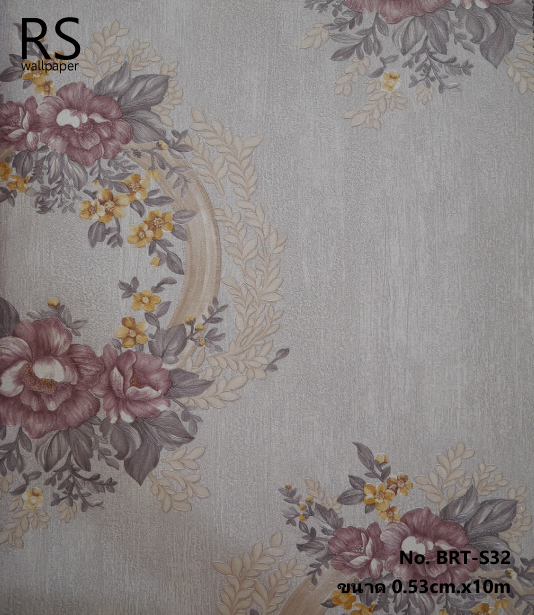 วอลเปเปอร์ ลายดอกไม้ No.BRT-S32