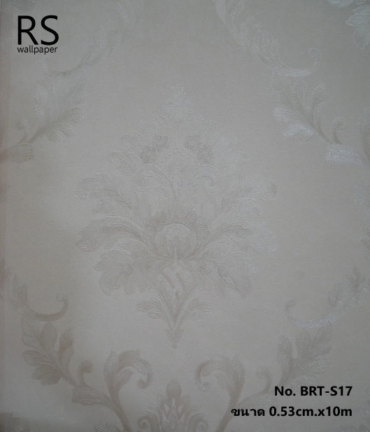 วอลเปเปอร์ ลายหลุยส์สีขาว No.BRT-S17