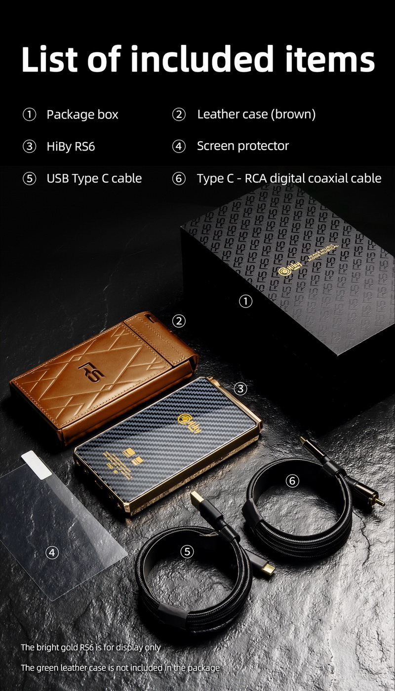 ขาย Hiby RS6 DAP พกพา สถาปัตยกรรม Darwin ระดับเรือธง รองรับ MQA16x ประกันศูนย์ไทย