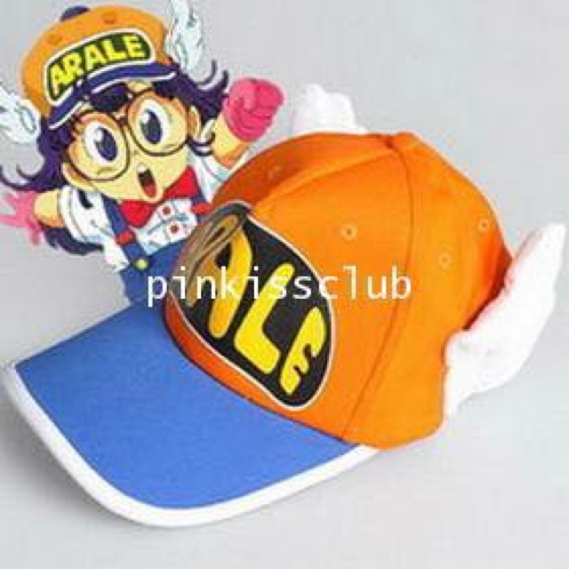 หมวกอาราเล่มีปีก + แว่นตาไร้เลนส์ พร้อมส่ง สตอกแน่น