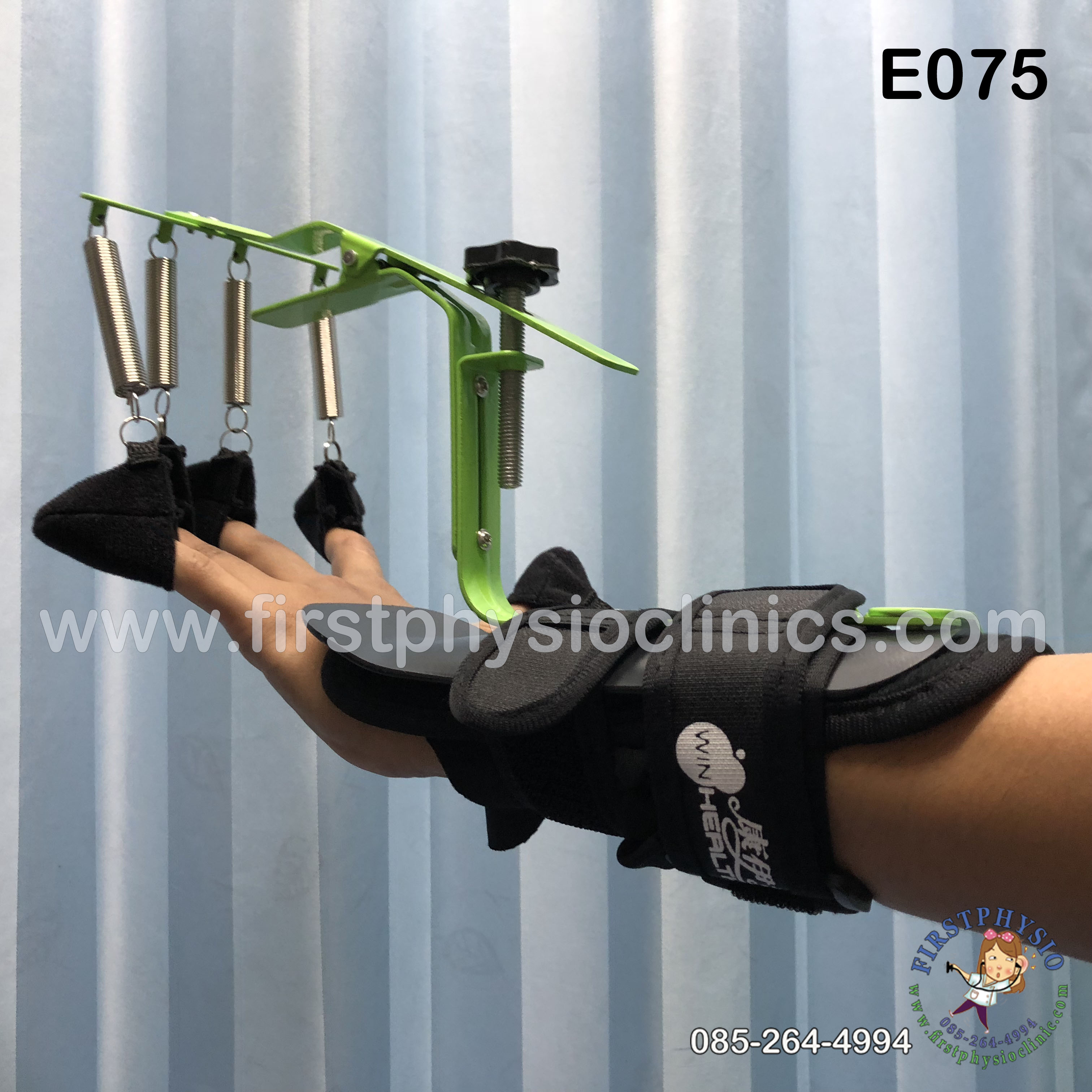 เครื่องบริหารนิ้วมือ/ อุปกรณ์ออกกำลังกายนิ้ว 5 นิ้ว ด้ามจับ แบบมีคานสปริง/ อุปกรณ์ฝึกความแข็งแรงของนิ้ว /อุปกรณ์ฝึกความยืดหยุ่นของนิ้ว/Wrist and finger dynamic