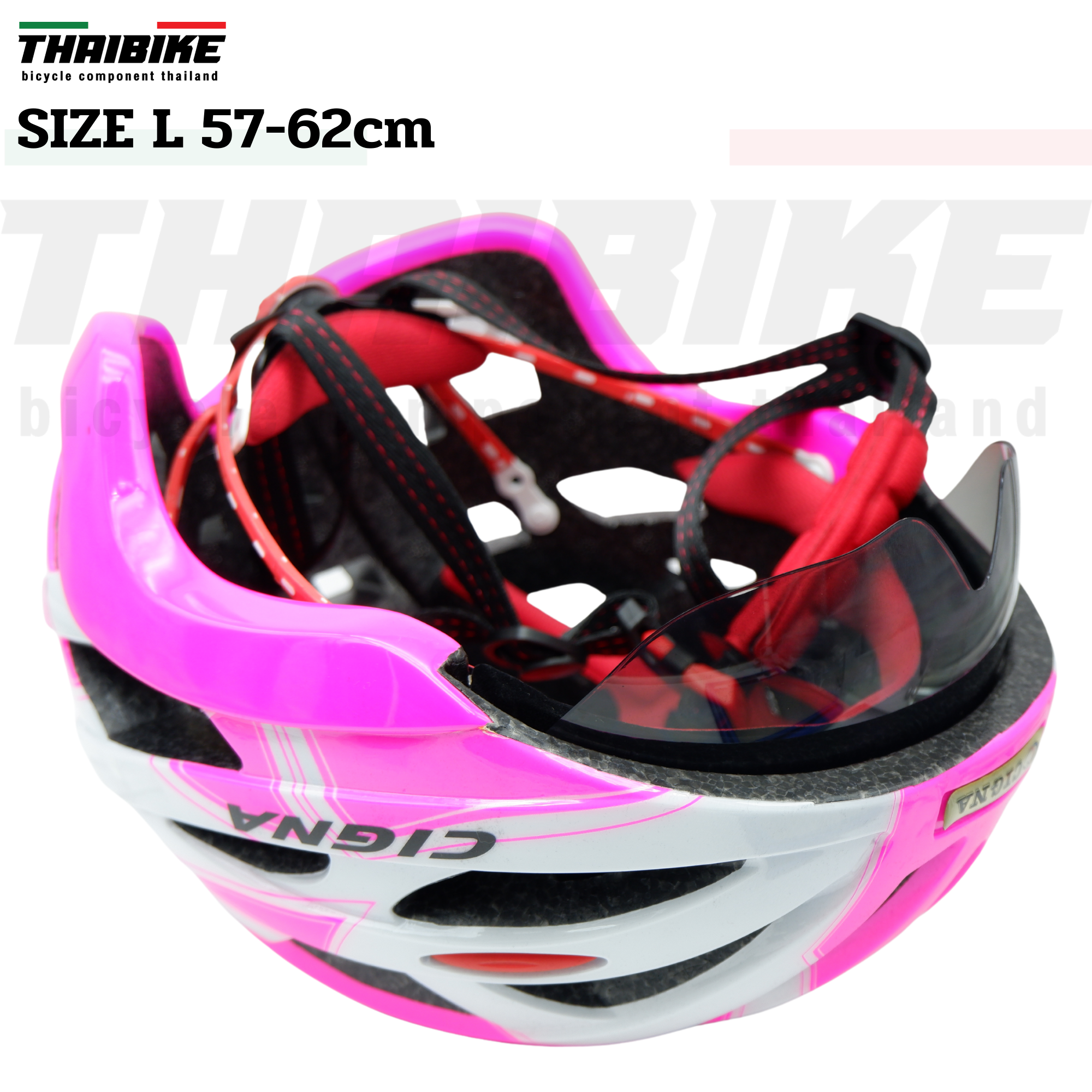 หมวกกันน็อคจักรยานแบบมีแว่นในตัว CIGNA รุ่น TB01