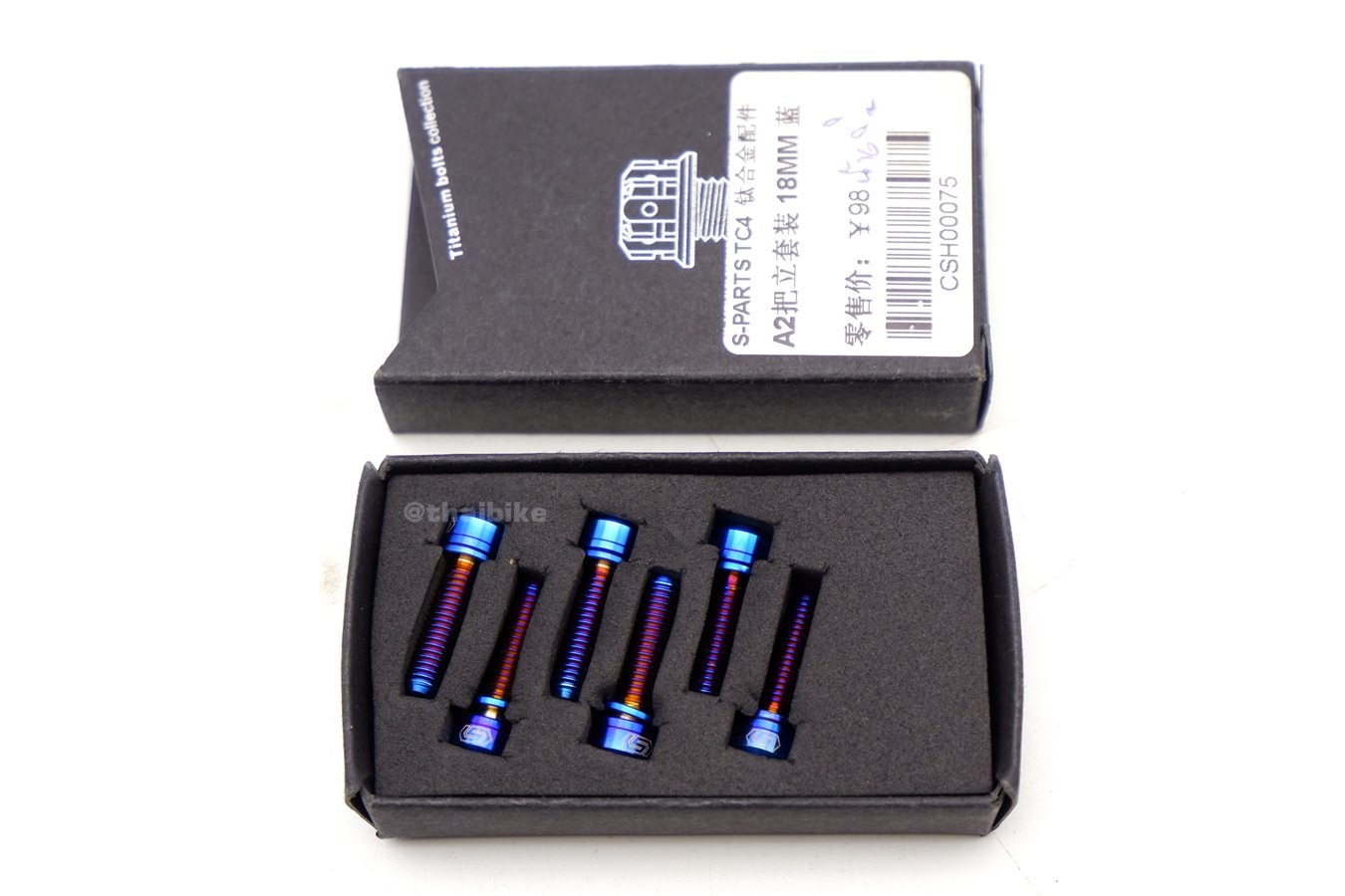 น็อตไทเทเนี่ยมจักรยาน S-PART TC4 .ขนาด M5 มีแหวนรอง