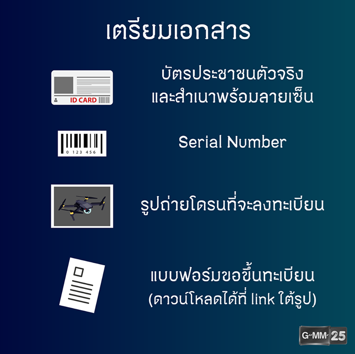 ขั้นตอนการขึ้นทะเบียนโดรนกับ กสทช.