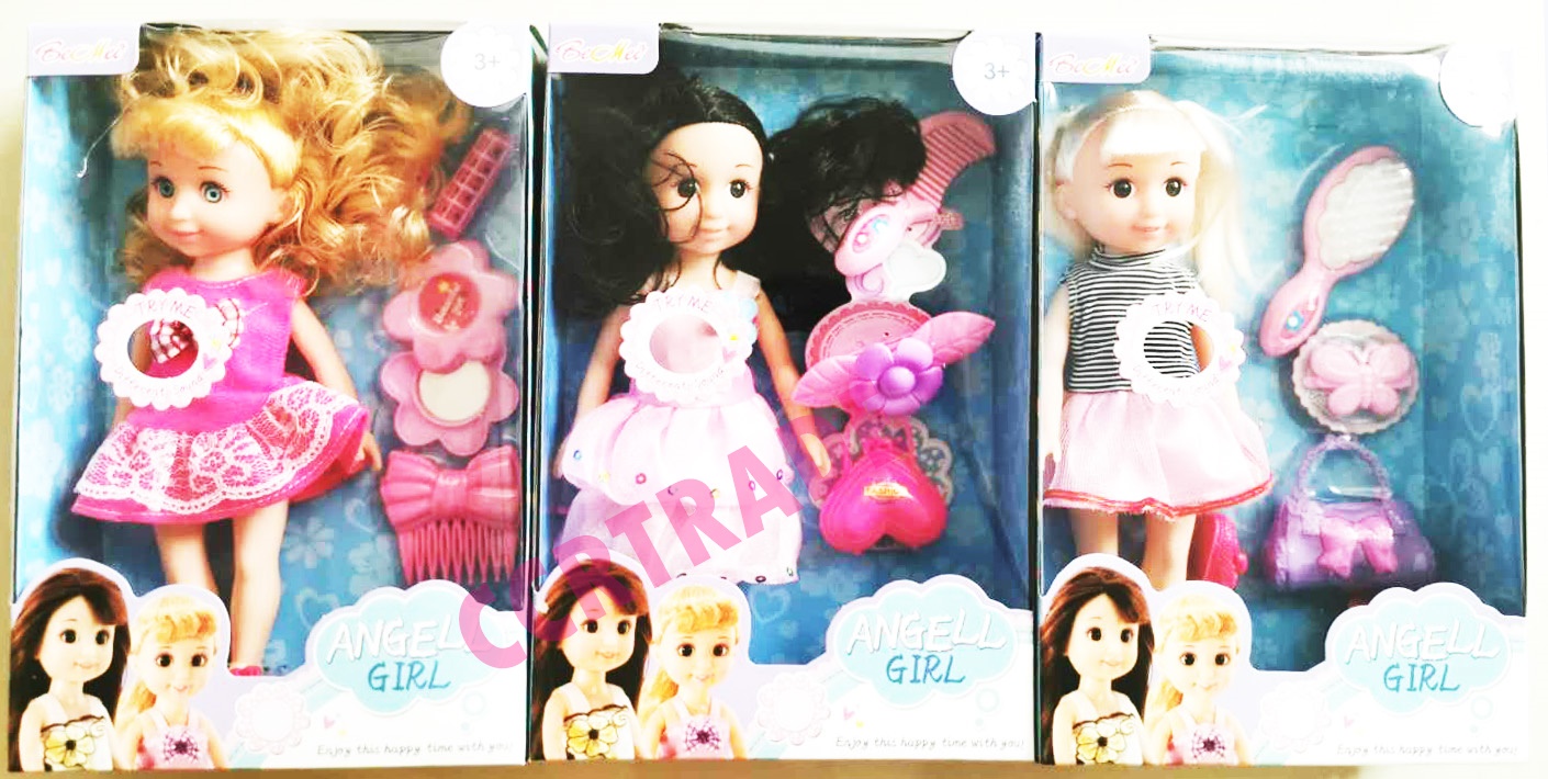 บาร์บี้แต่งตัว+อุปกรณ์ มีเสียงกล่อง 19x27.5 ซม.(1x3)