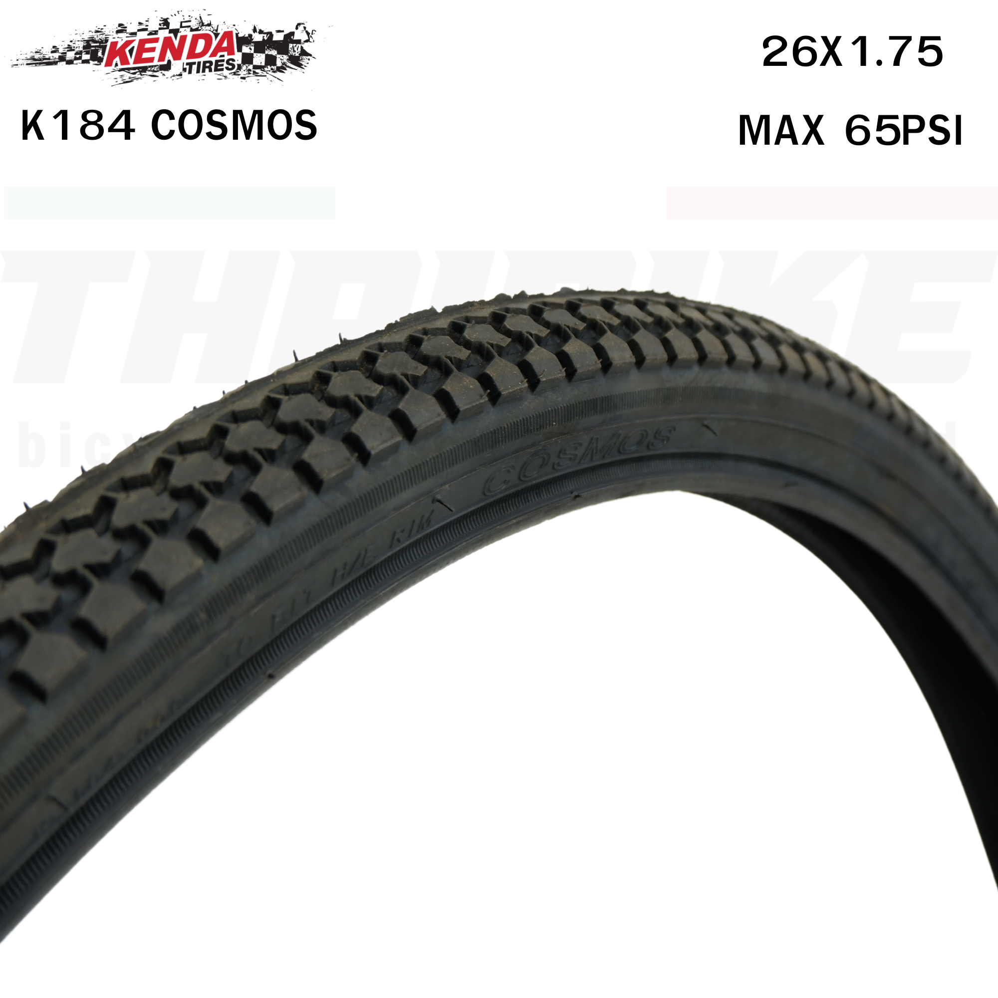 ยางนอกจักรยาน KENDA KOSMOS K184 ขนาด 26X1.75