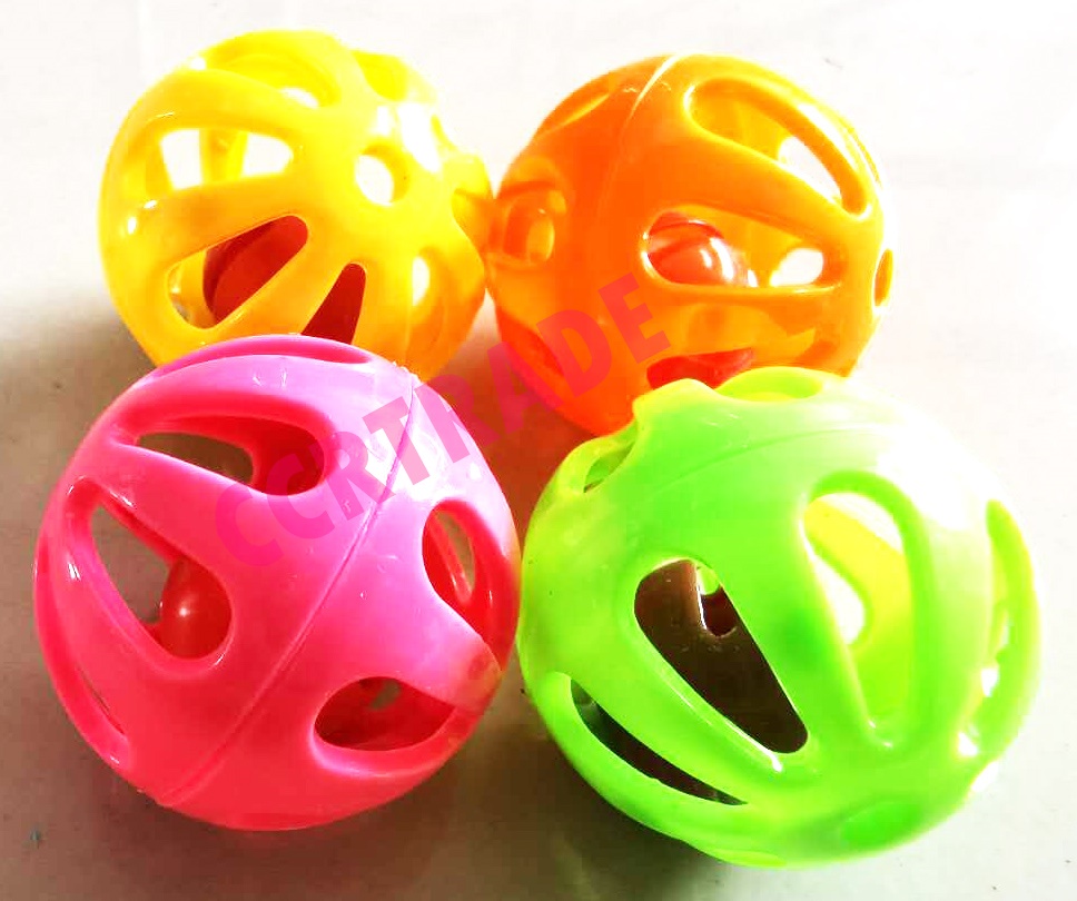 บอลกระดิ่ง 16 ชิ้น มีเสียงถุงตาข่าย 15 ซม.