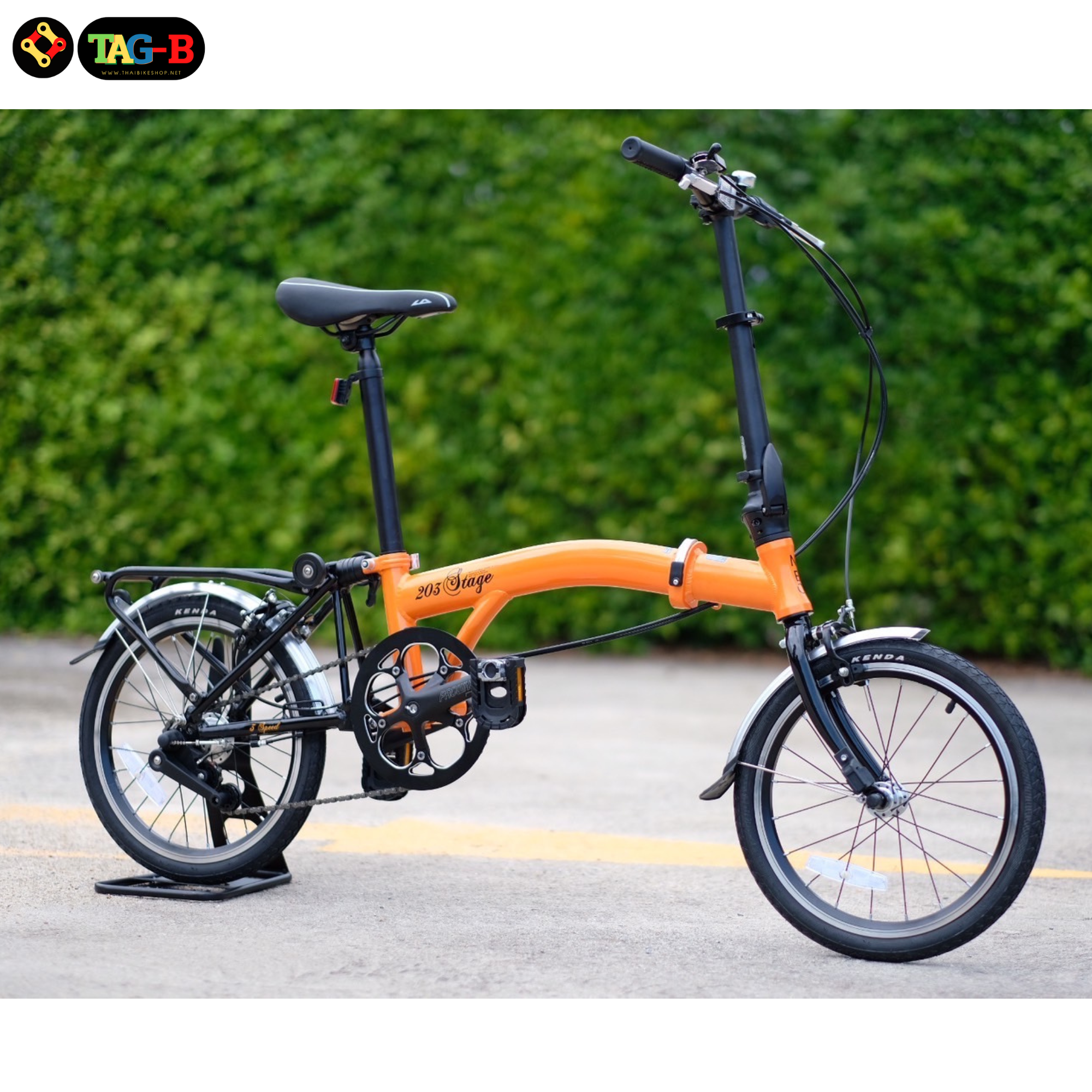 รถจักรยานพับเกียร์ดุม LA NEO STAGE 3 สปีด/SINGLE SPEED (สินค้ามีตำหนิที่ตะแกรงหลังทุกคัน)