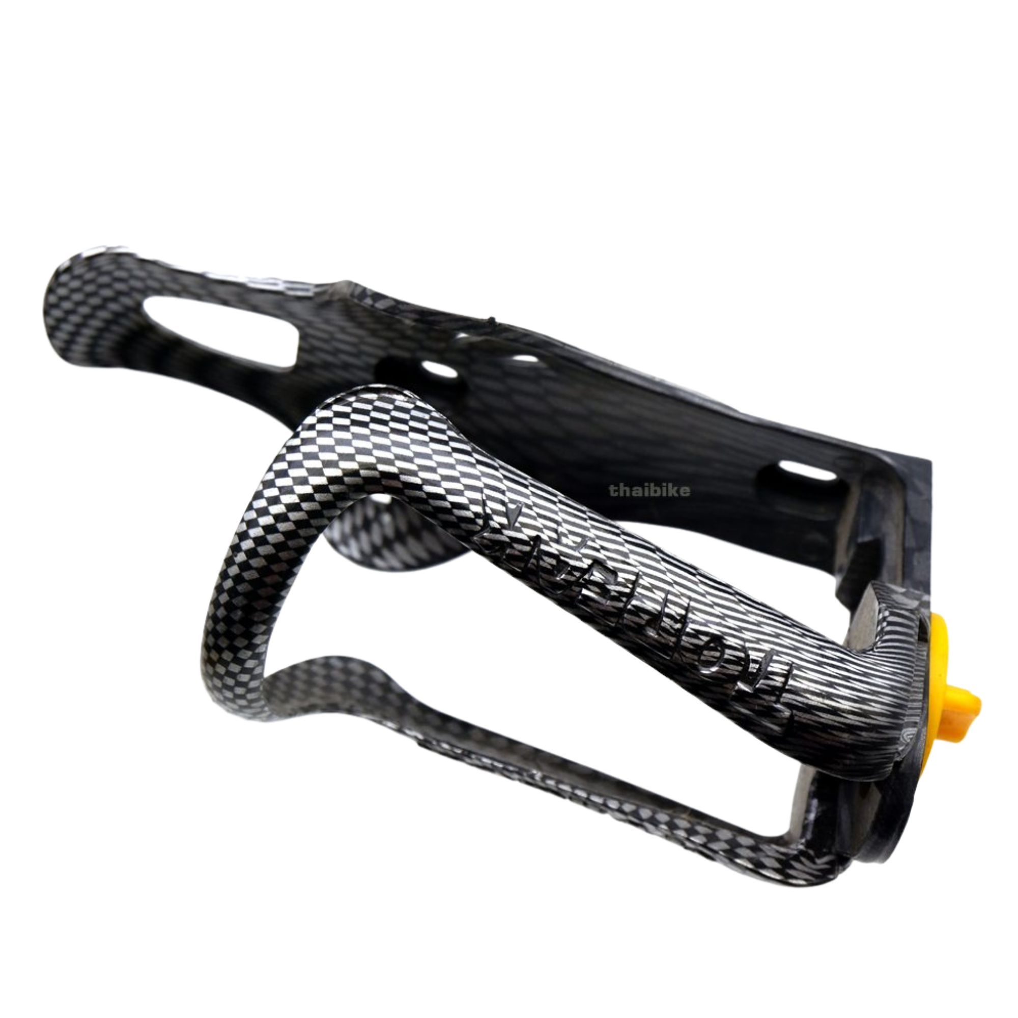 ขาขวดน้ำจักรยานปรับระดับลายคาร์บอน เคฟล่า