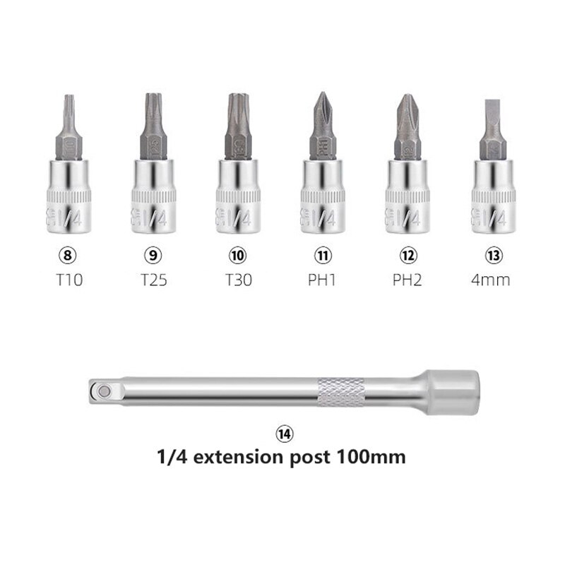 ชุดประแจปอนด์พร้อมหัว TOOPRE ประแจทอร์ค TOOPRE Bicycle Torque Wrench 2-24N.m