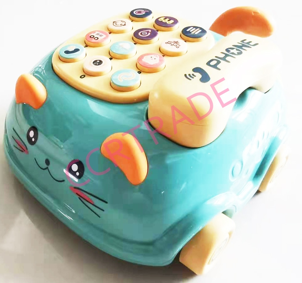 โทรศัพท์การ์ตูน มีเสียง มีไฟกล่อง 13x16 ซม.(1x3)