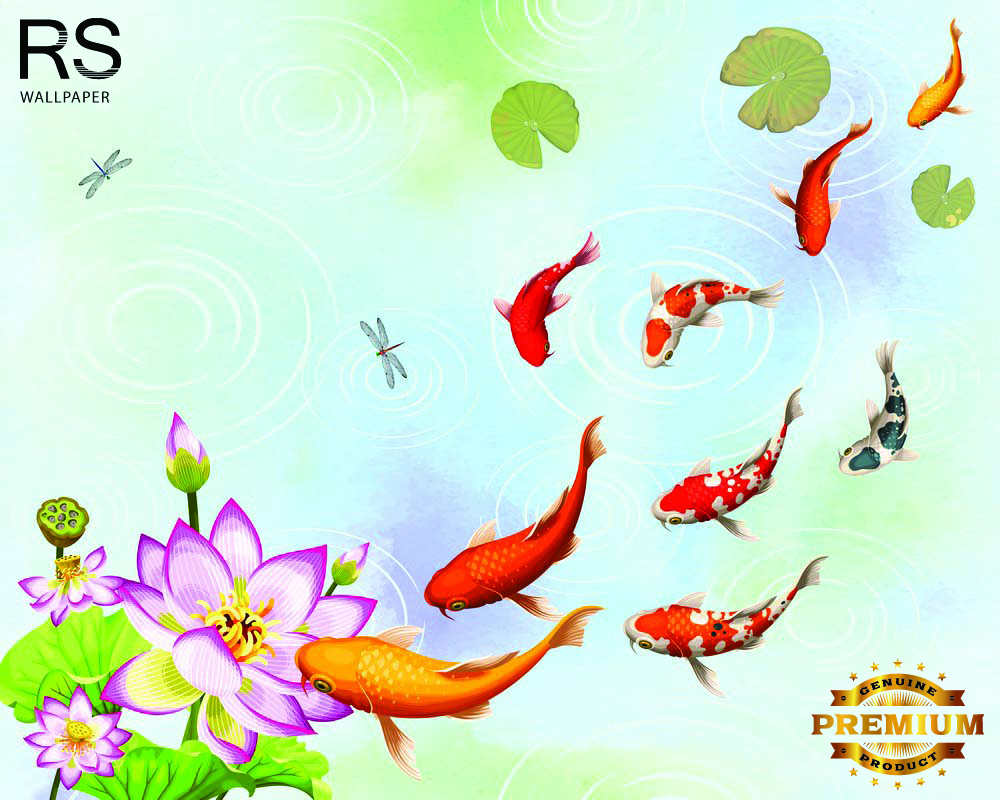 วอลเปเปอร์ ภาพฮวงจุ้ย ปลาคราฟ J-PREMIUM(สั่งผลิต)