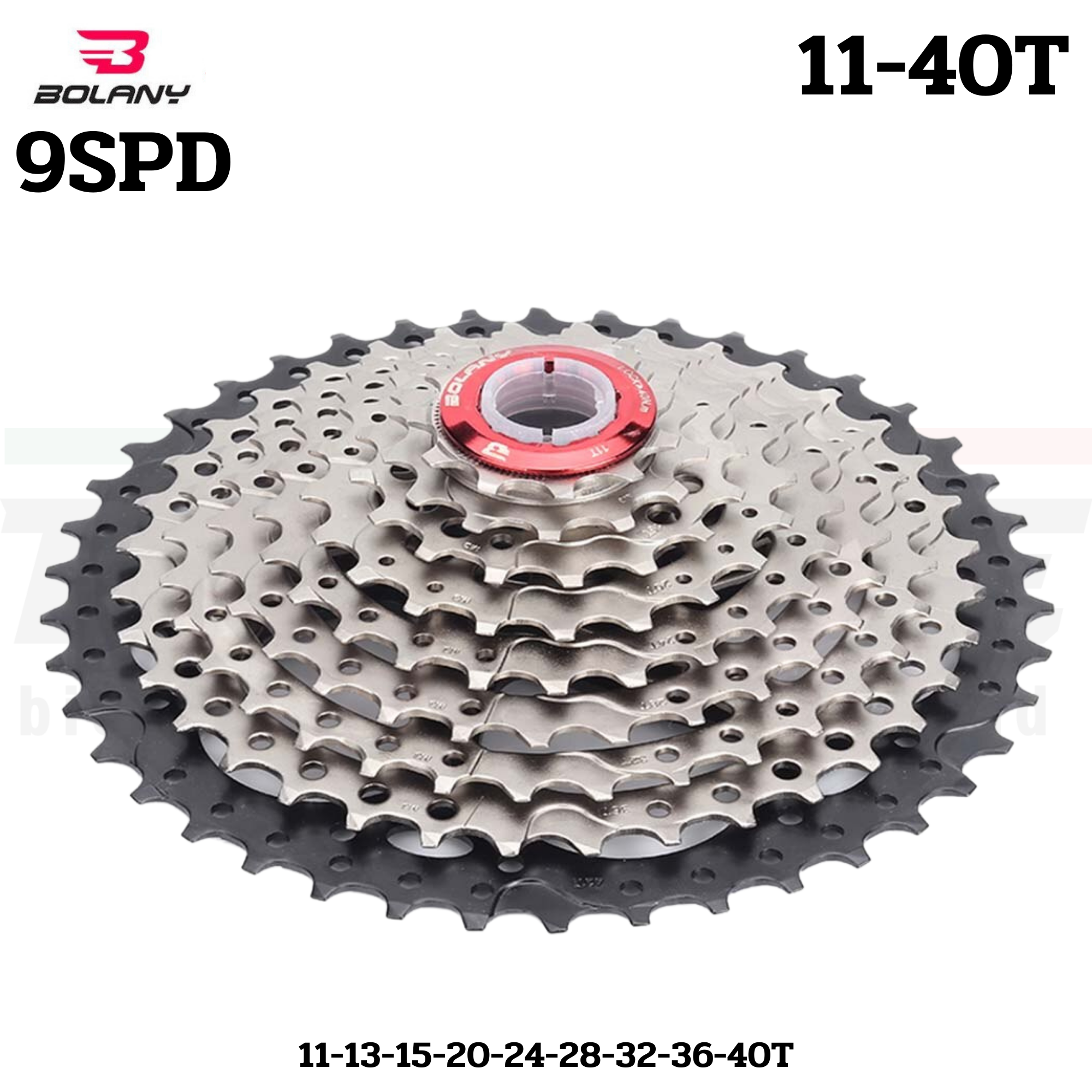 เฟืองจักรยานเสือหมอบเสือภูเขา BOLANY 9SPD ขนาด 11-40T