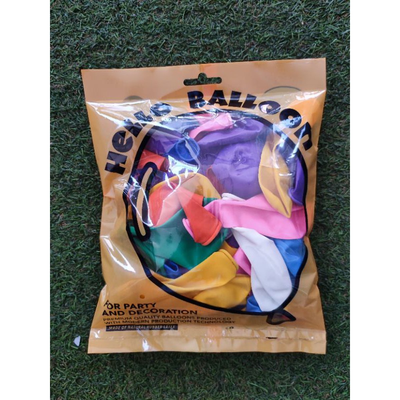 ลูกโป่ง 10 นิ้ว 40 ลูก คละสี สีสวยสด เนื้อหนา ผลิตในไทย พร้อมส่ง