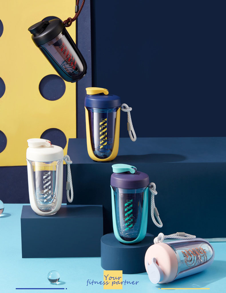 เชคเกอร์พร้อมสปริงบอล Shaker Sport Spring Ball 590 Ml. วัสดุ tritan