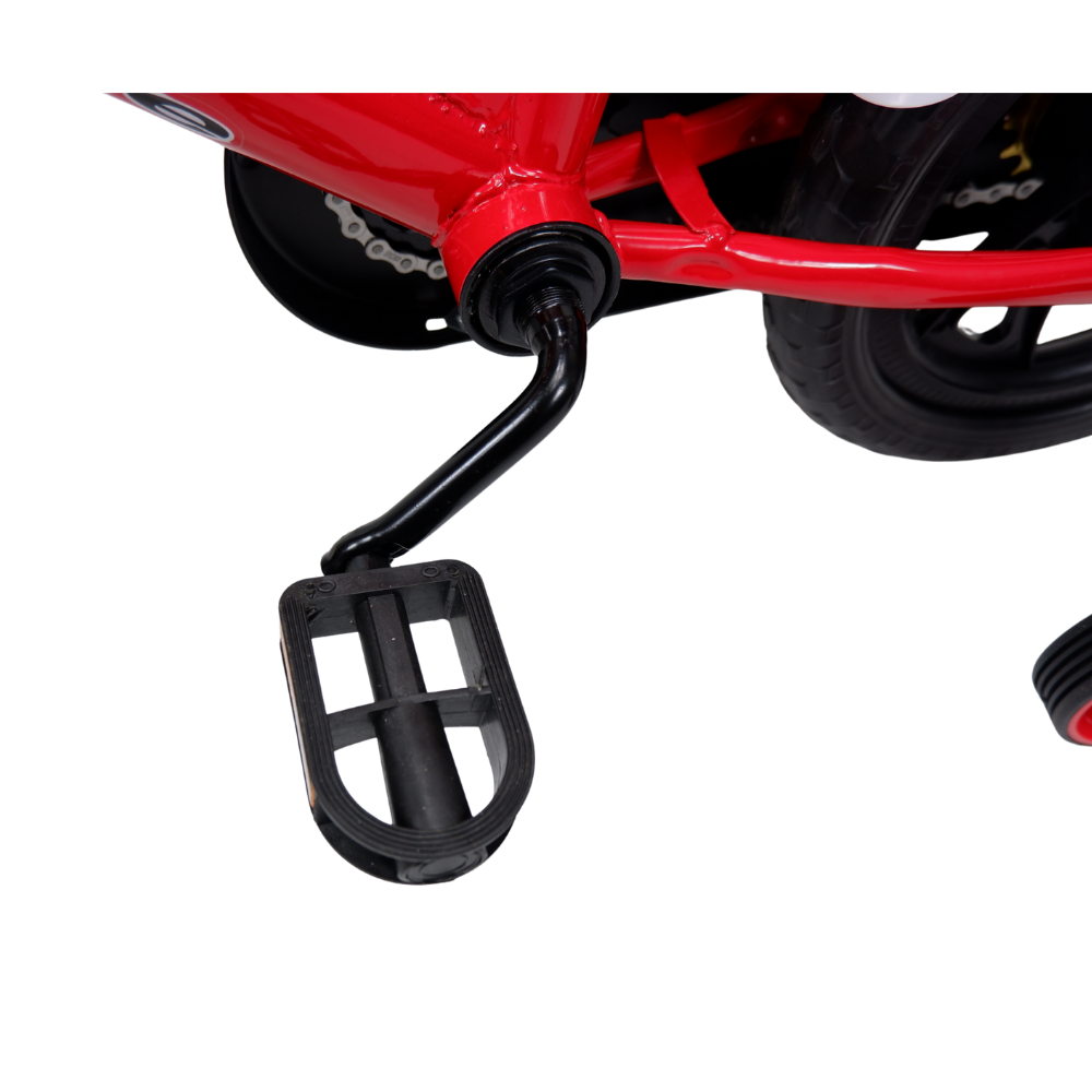 จักรยานเด็ก T-BIKE NO.1 รถเด็ก 12นิ้ว ล้อพลาสติก พร้อมเบรคหน้า แถมล้อเสริมช่วยพยุง