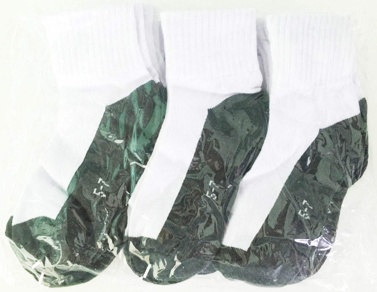 ถุงเท้านักเรียน ขาว-เทา (อายุ 5-7 ขวบ)