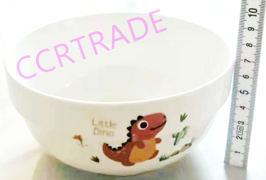 ชามกระเบื้อง ลาย Little Dino 6 นิ้ว (งานหนา)