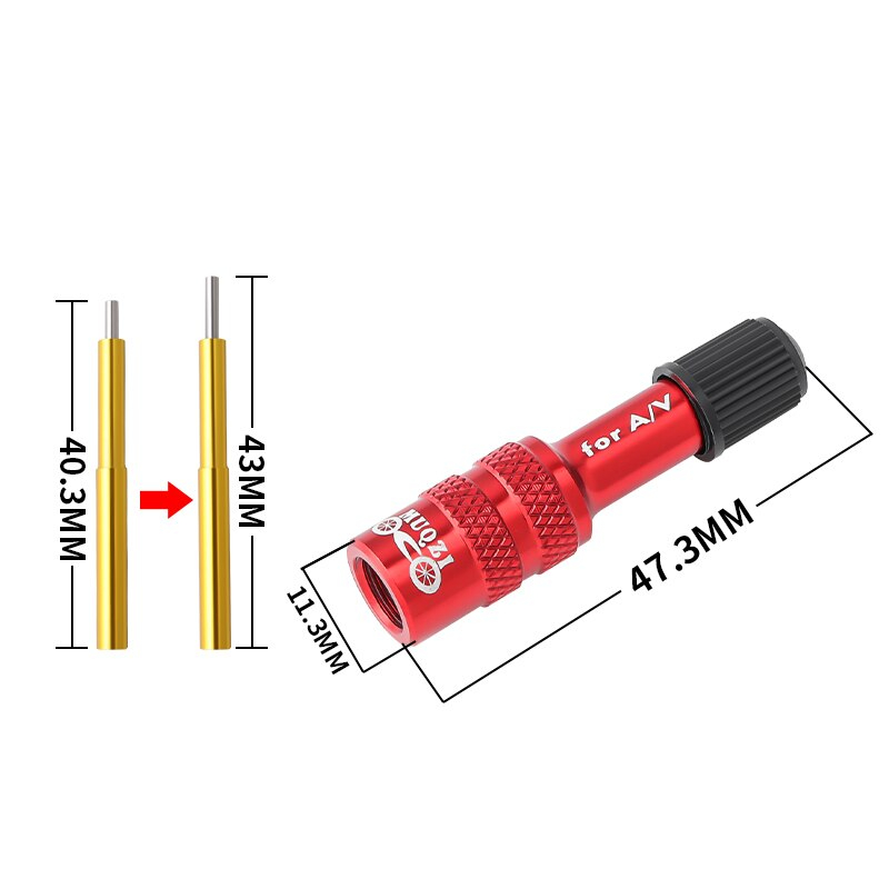 ADAPTER แปลงหัวสูบจักรยานแบบ AV เป็นหัวสูบโช๊คมจักรยาน MUQZI THAIBIKE