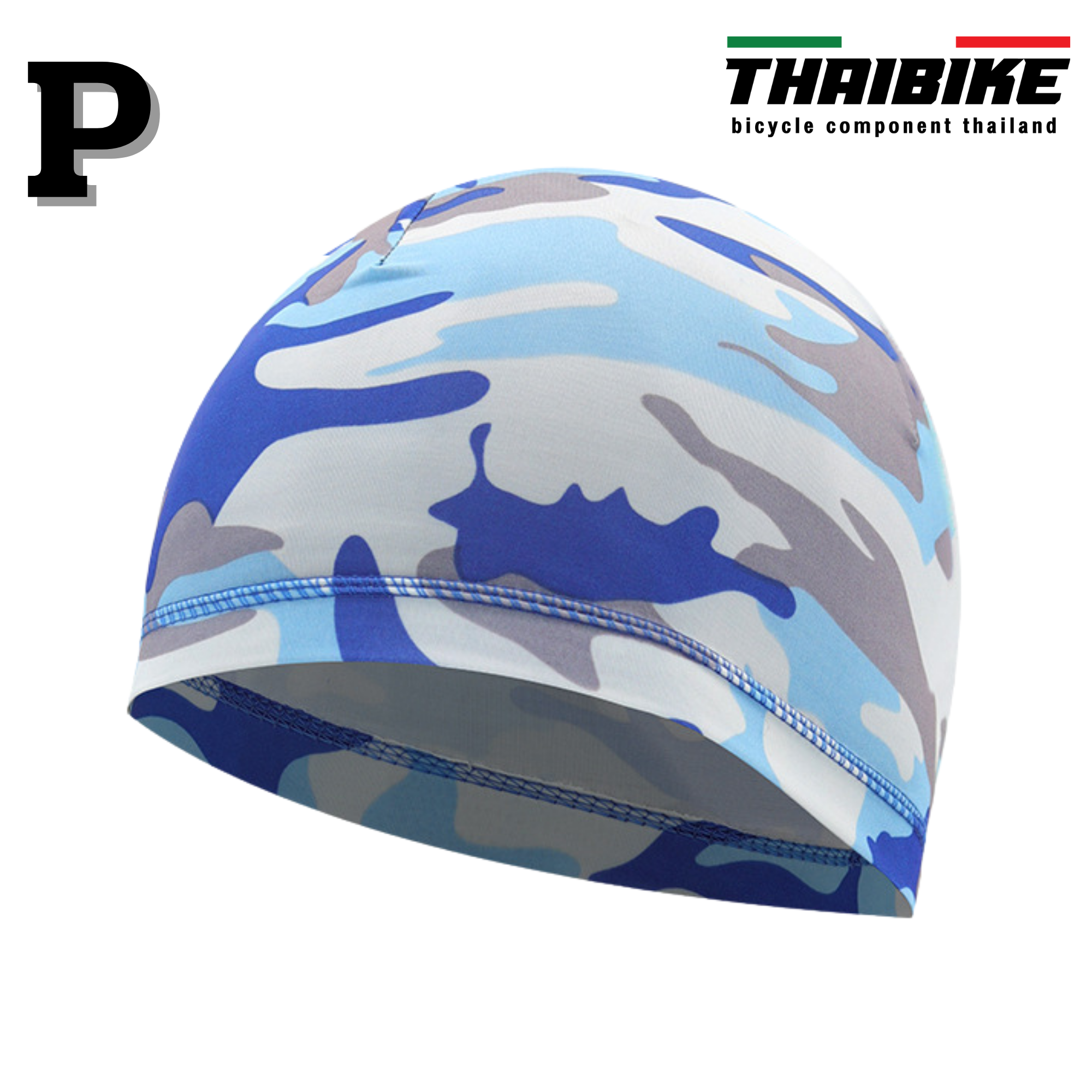 ผ้าคลุมหัวกันเหงื่อ ปั่นจักรยาน ออกกำลังกาย ขี่มอเตอร์ไซต์ ผ้ารองหมวกกันน็อค THAIBIKE