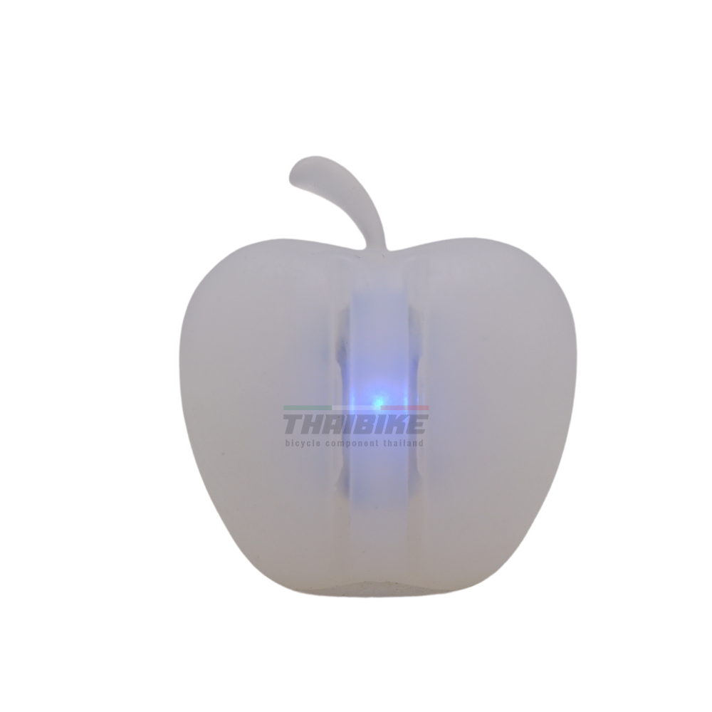 ไฟติดซี่รถจักรยานรูปแอบเปิ้ล แบบ 2 ชิ้น หน้า+หลัง