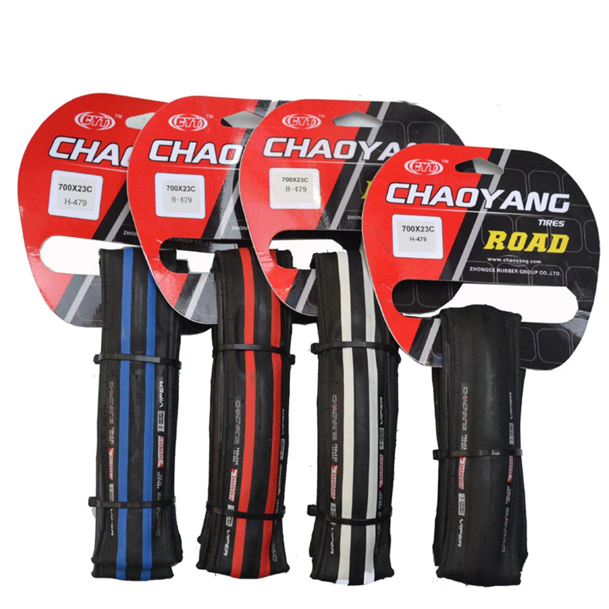 ยางนอกจักรยานเสือหมอบขอบพับ CHAOYANG VIPER 700X23 700X25