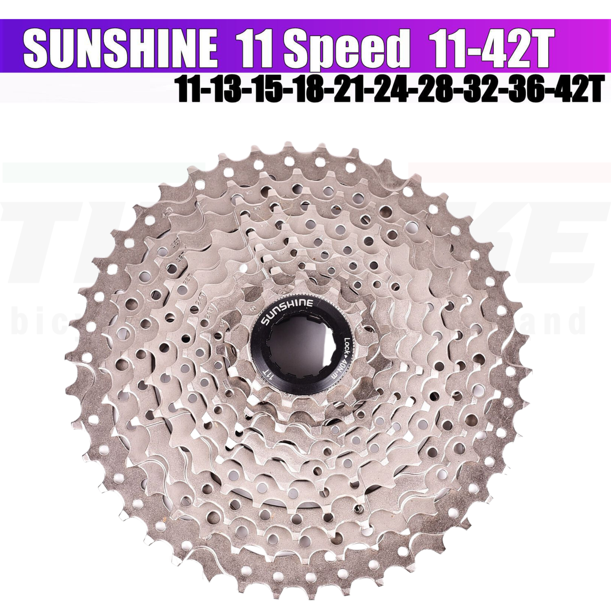 เฟืองจักรยานเสือหมอบ เสือภูเขา SUNSHINE BOLANY แบบ 11 SPD รองรับทั้งหมอบและภูเขา 11-40T/11-42T