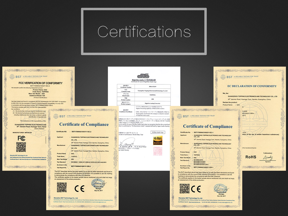 ขาย TOPPING D50 DAC ตั้งโต้ะระดับ Hi-Res รองรับ DSD512 , iOS , Android , Windows , MAC