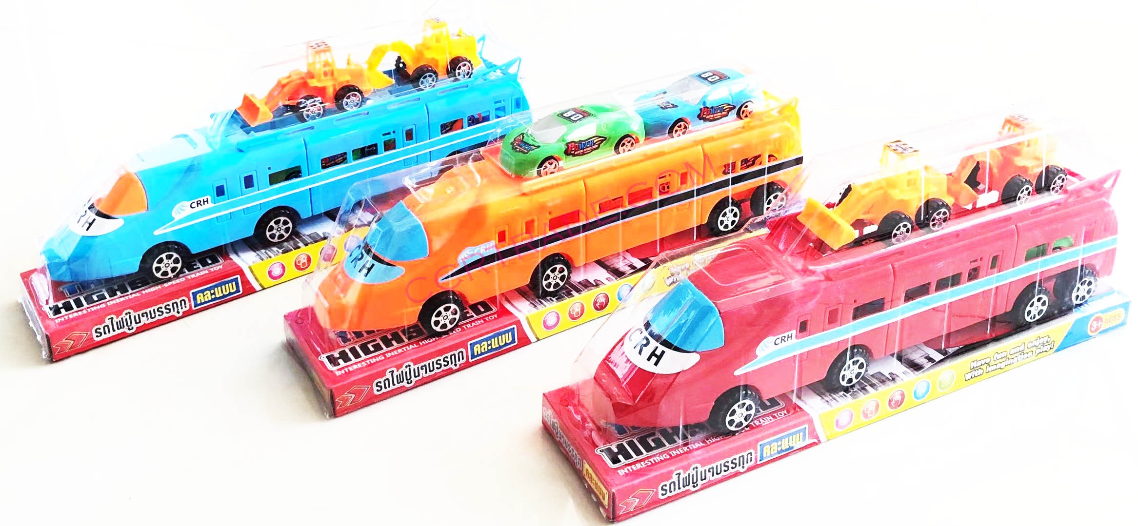 รถไฟจรวดบรรทุกรถ 4 คันฝาครอบ 37.5 ซม.(1x3)