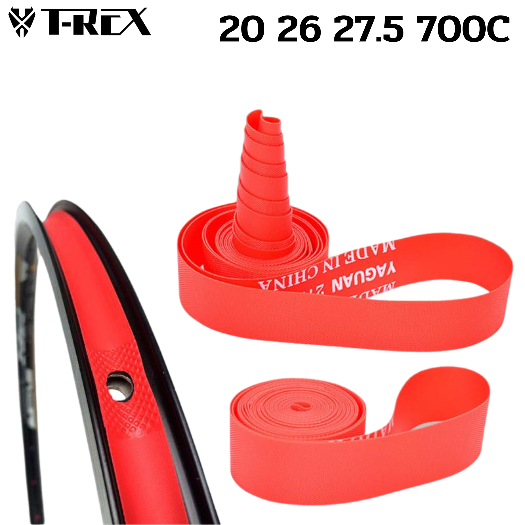 ยางรองขอบล้อจักรยาน สำหรับล้อ 700 C และล้อ 26 27.5 ยี่ห้อ T-REX