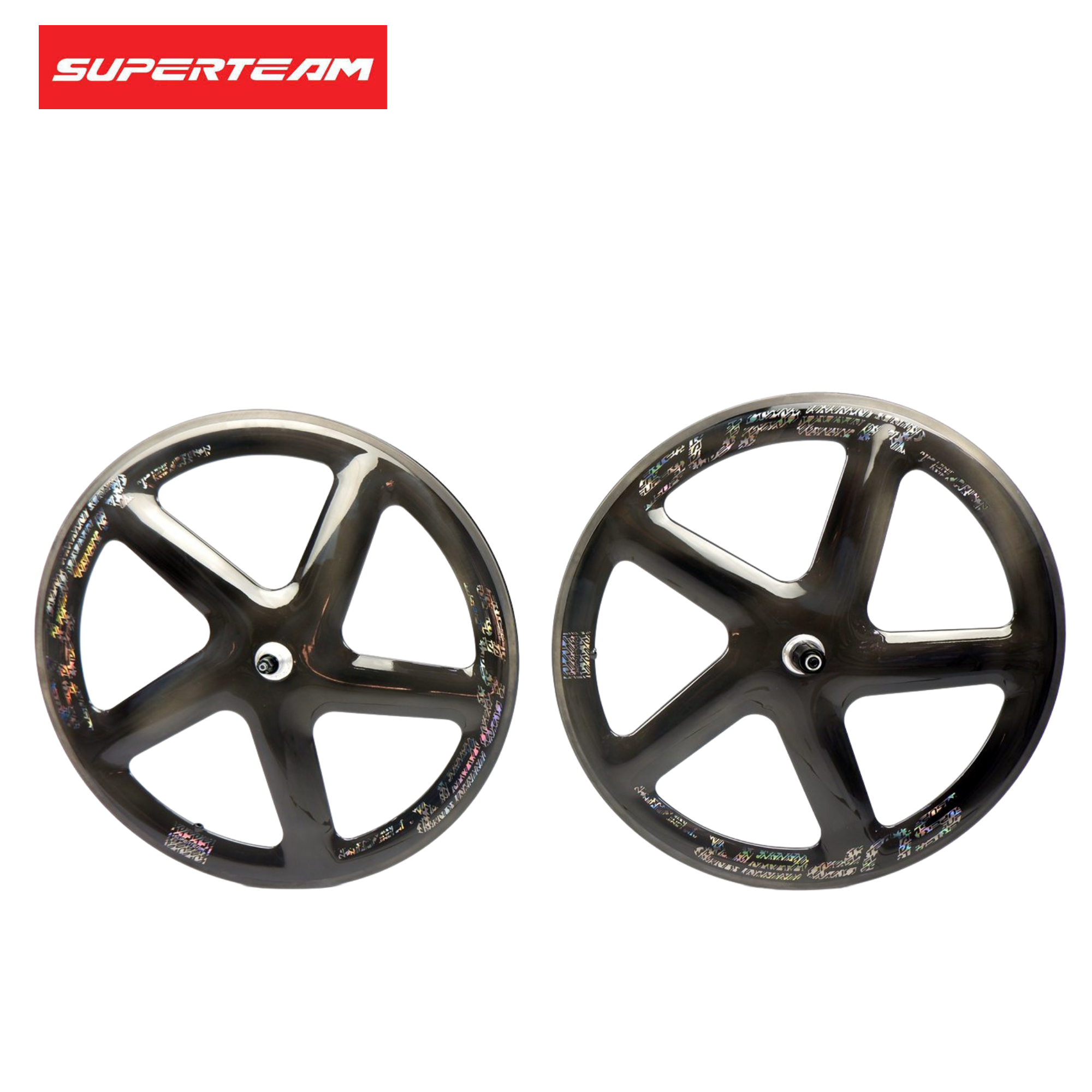 ล้อจักรยานคาร์บอนแท้แบบ 5 ก้าน ยี่ห้อ SUPERTEAM ประกัน 2 ปีเต็ม