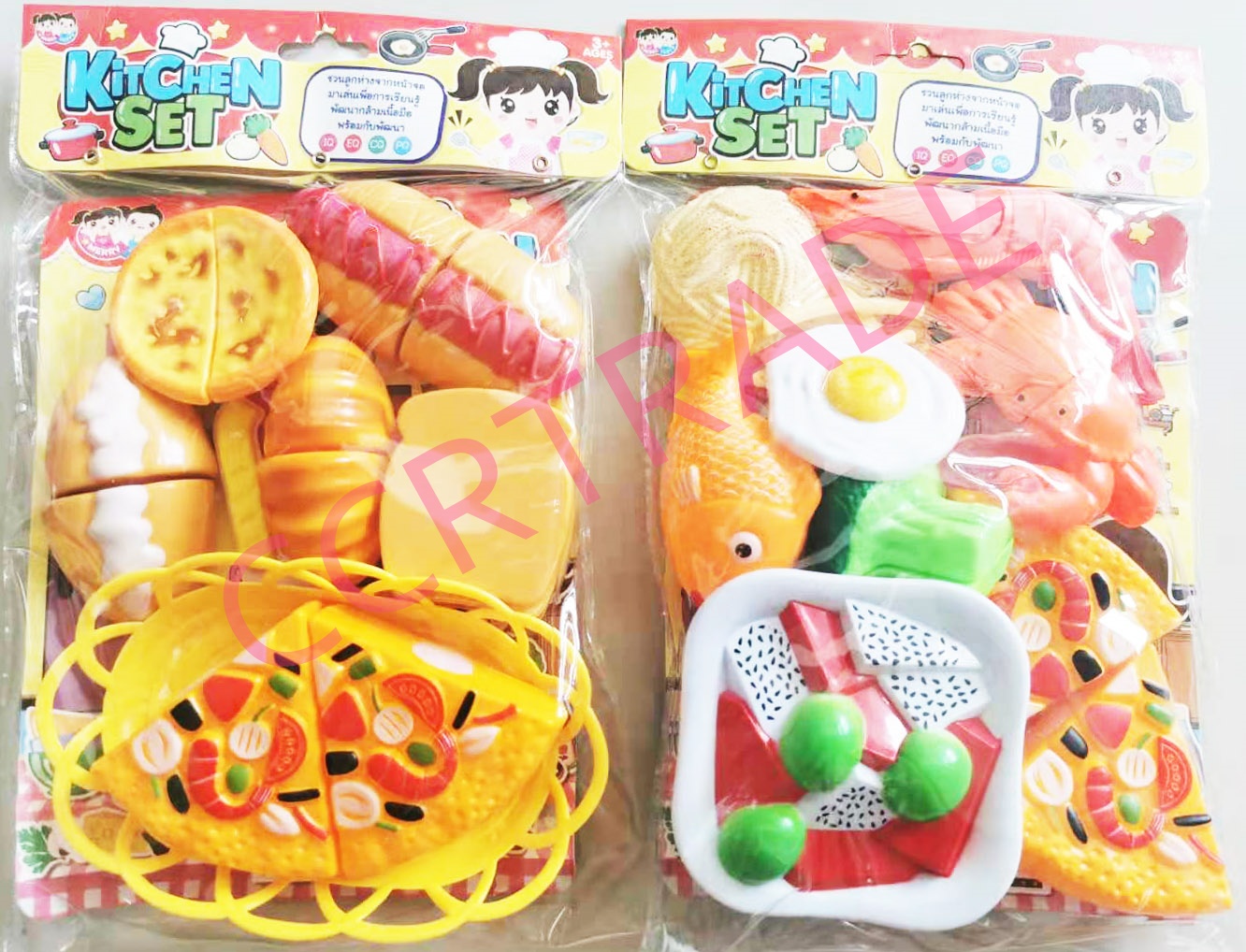 ชุดขนมเบเกอรี่+ซีฟู๊ดผ่าได้ 15 ชิ้นถุงจัมโบ้ 21x32 ซม.(1x3)