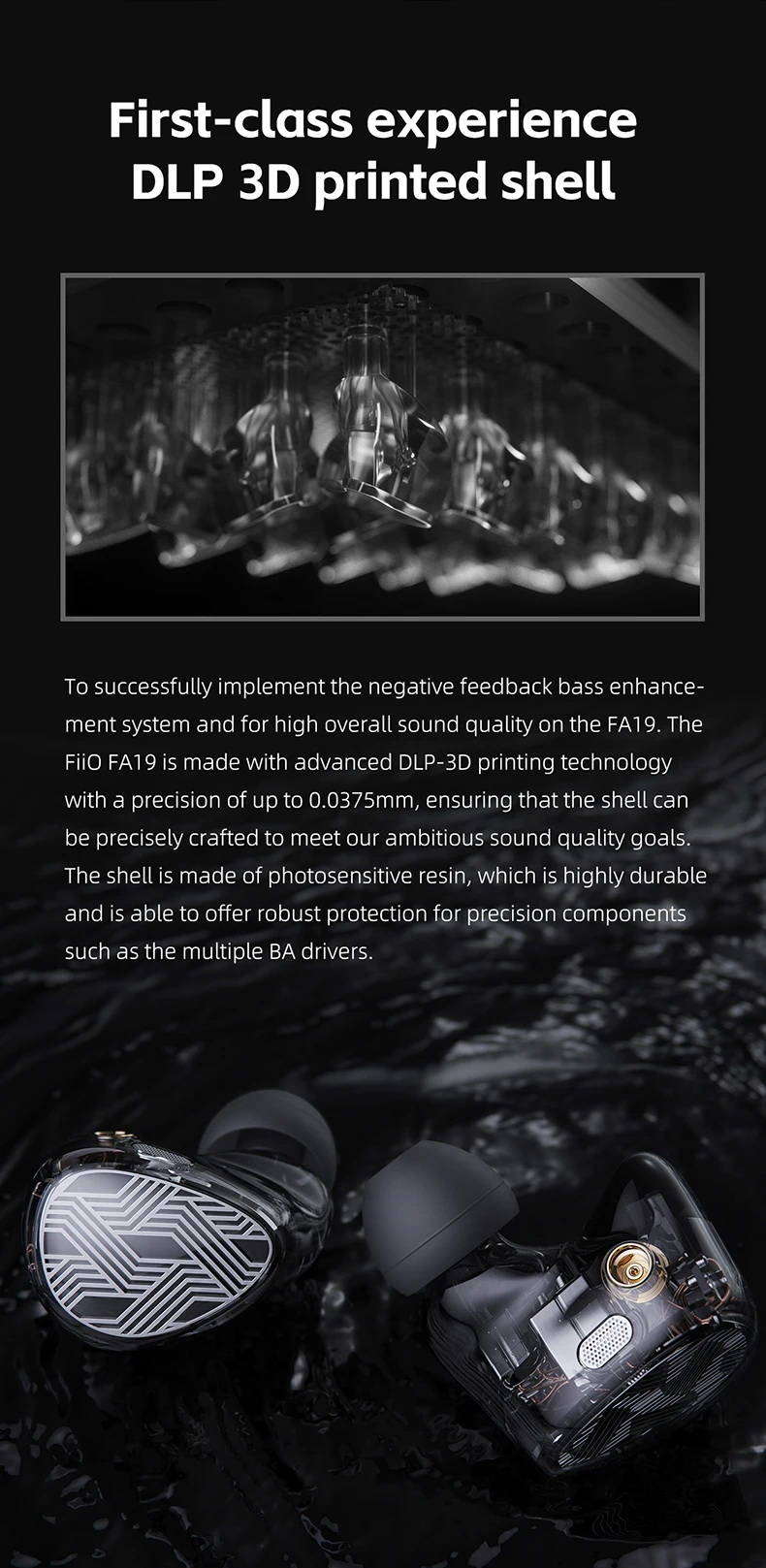 FiiO FA19 หูฟัง 10 ไดรเวอร์ Knowles BA, Crossover เกรด audiophile สายเงินไฮเอนด์ รองรับ Hi-Res ประกันศูนย์ไทย
