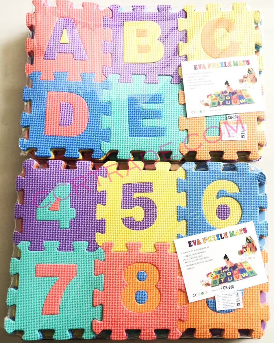 จิ๊กซอโฟมใหญ่ ABC 36 แผ่น 27x39 ซม.(1x3)