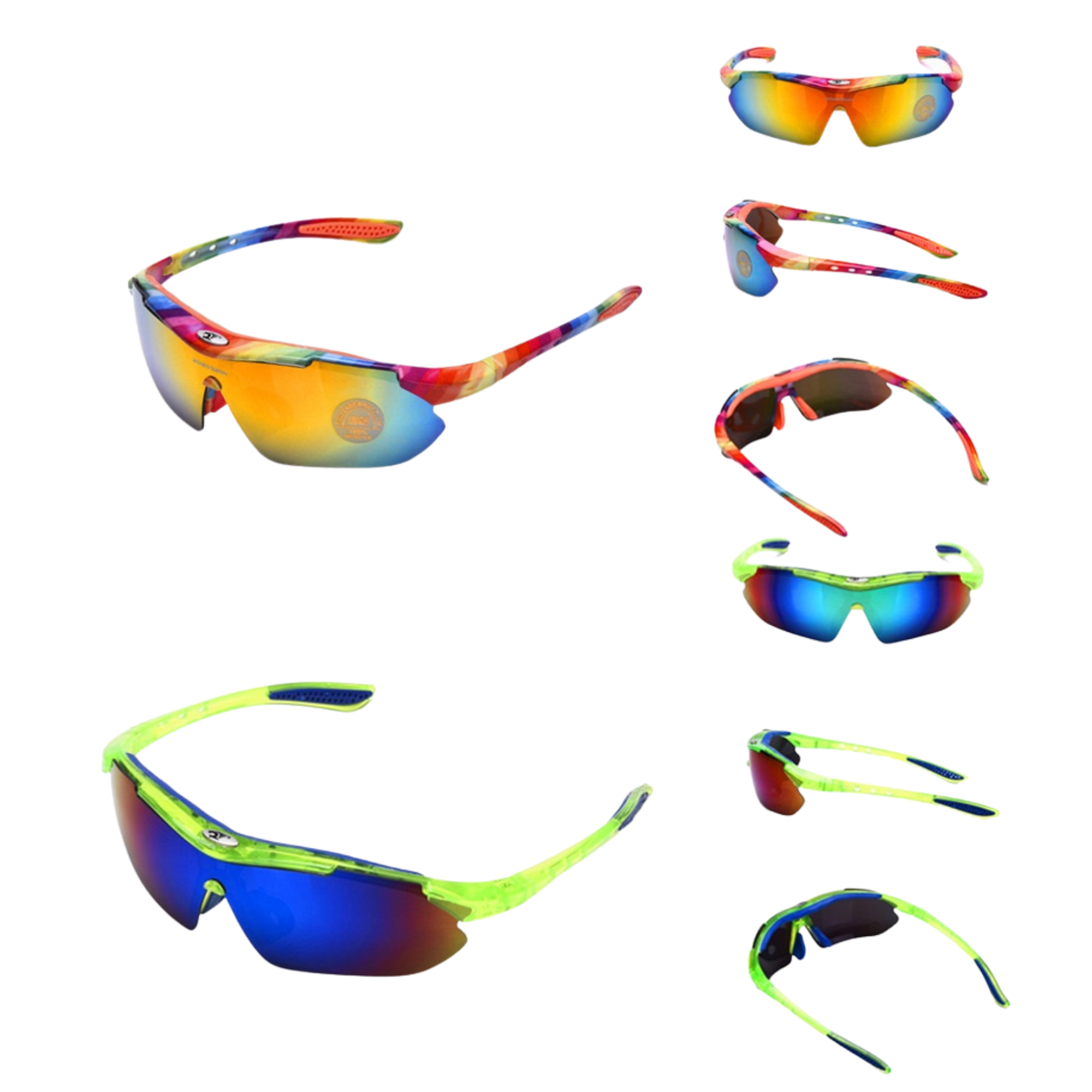 แว่นตาปั่นจักรยาน ROBESBON UV400 มีกล่อง