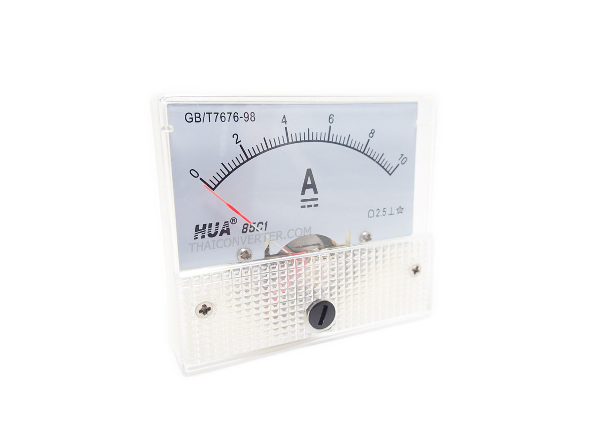 แอมมิเตอร์ DC Analog 0-10A Built-in Shunt