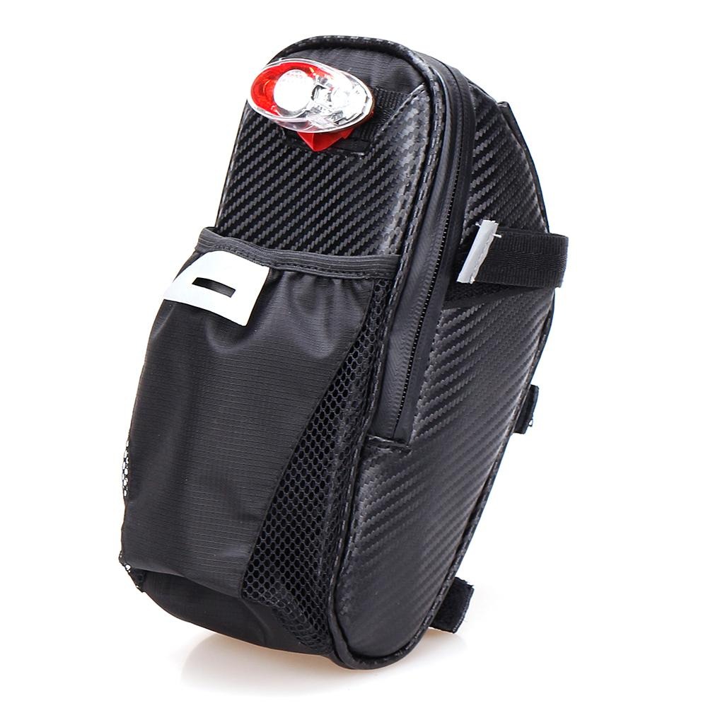 กระเป๋าใต้อานจักรยานแบบกันน้ำได้ THAIBIKE ลายคาร์บอน (สินค้าไม่รวมขวด)