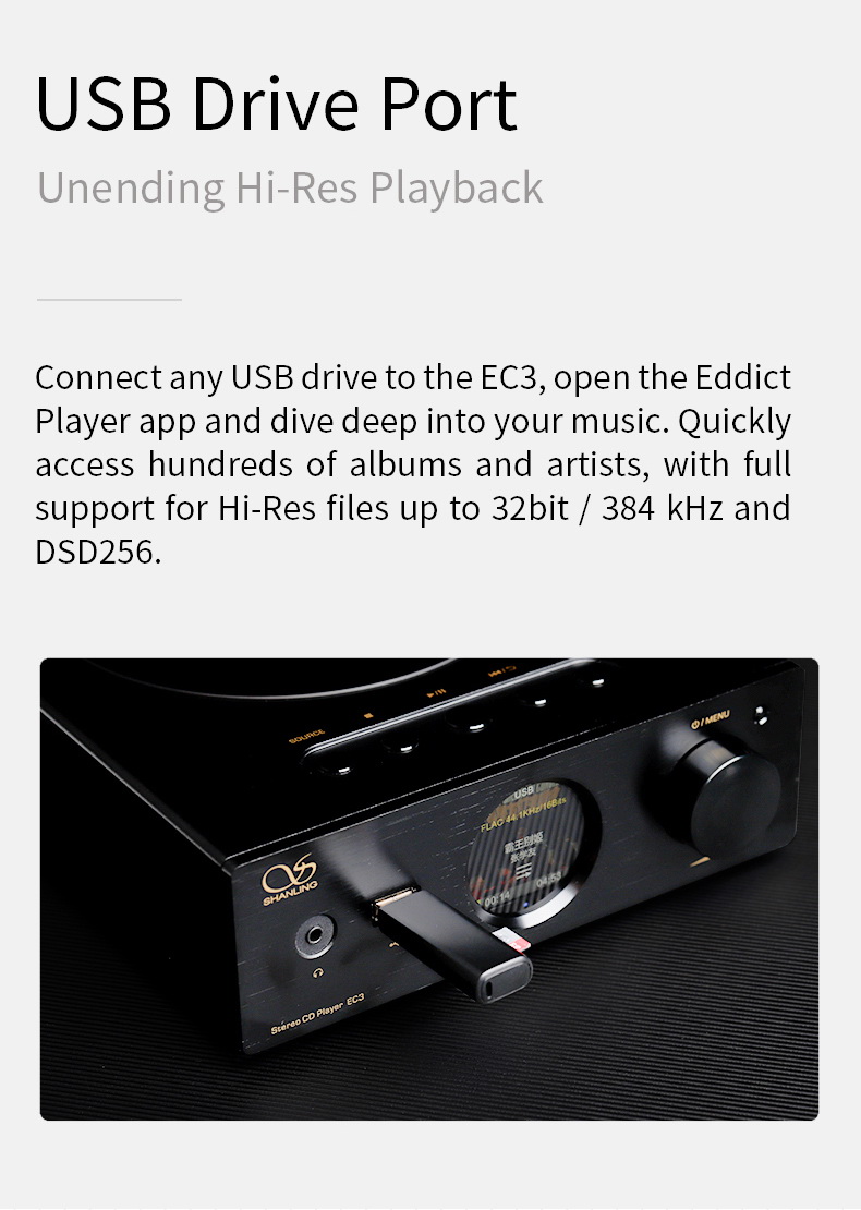 [PreOrder เท่านั้น] Shanling EC3 เครื่องเล่น CD ตั้งโต๊ะ ระดับเรือธง ประกันศูนย์ไทย