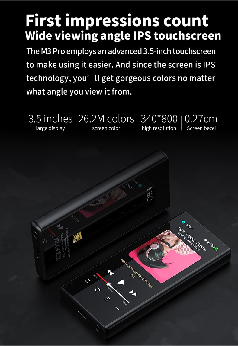 ขาย FiiO M3 Pro DAP พกพารองรับ lossless , Hi-Res , Touchscreen , บันทึกเสียง , อ่านebook ประกันศูนย์ไทย
