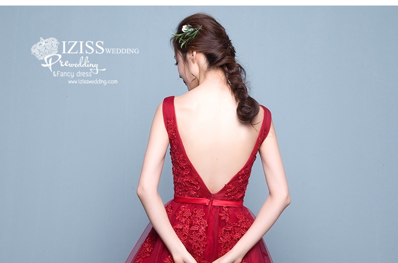 DS007 - **Pre order**ชุดราตรีหรู เดรสสั้นออกงาน (short dresses) ชุดไปงานแต่งงานสวยๆ ชุดยกน้ำชา "ธีมสีแดง"