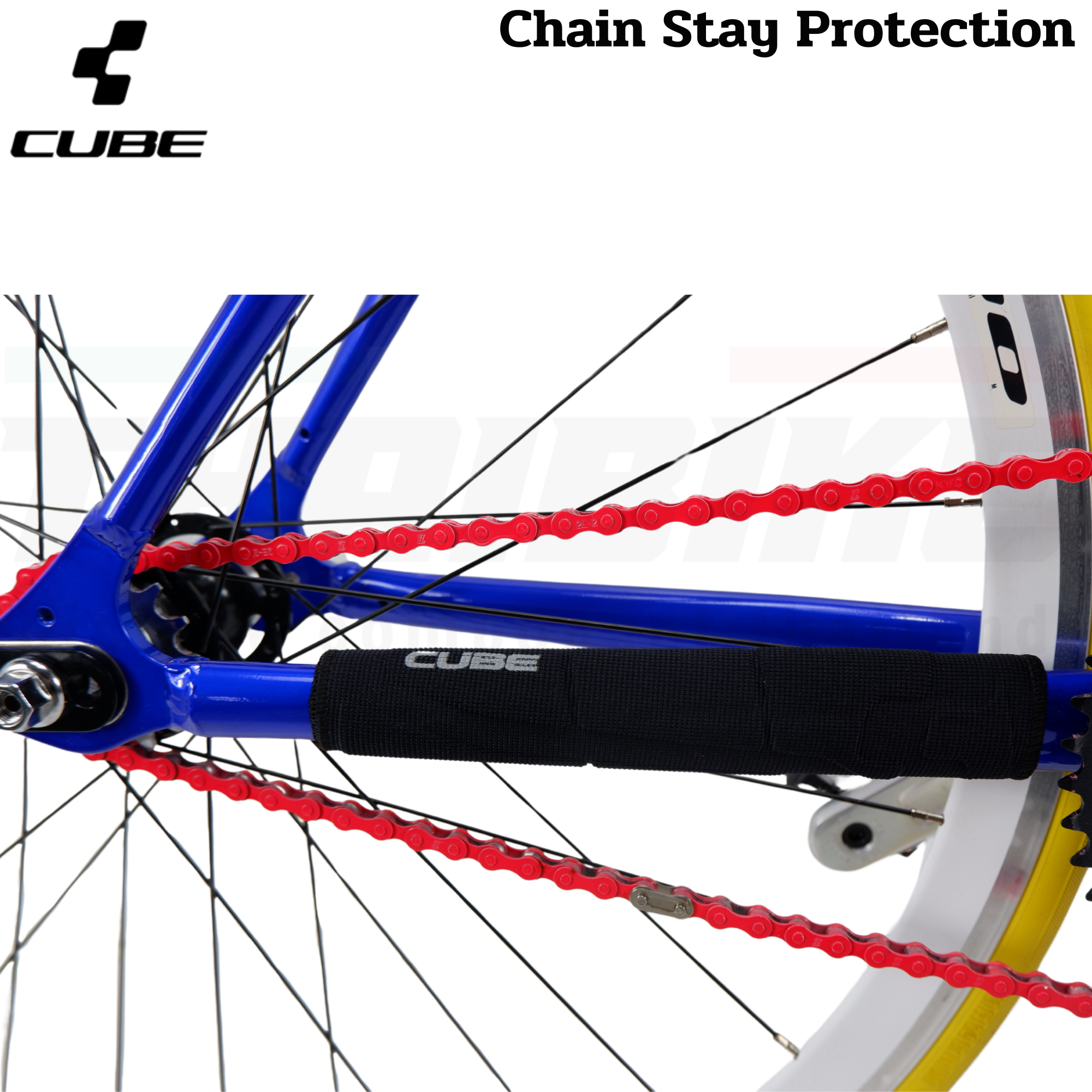 ผ้ากันโซ่พักโซ่จักรยานเสือหมอบ เสือภูเขา CUBE Chain Stay Protection