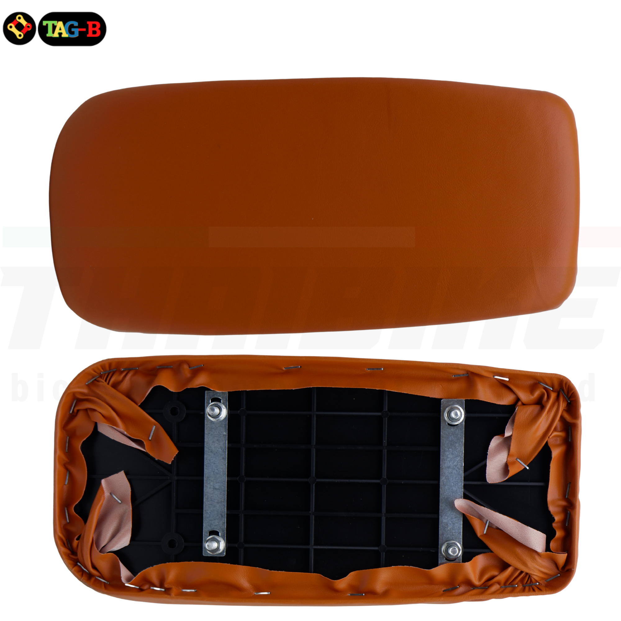 เบาะนั่งหลังสำหรับติดตะแกรงหลังจักรยาน แบบมีตัวล็อคล่าง