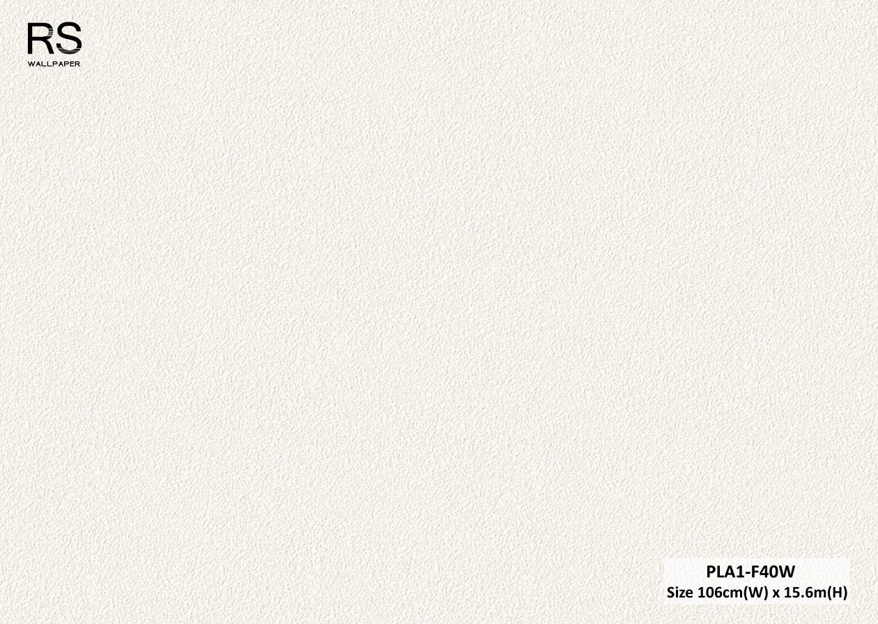 วอลเปเปอร์ สีครีมขาว PLA1-F40W