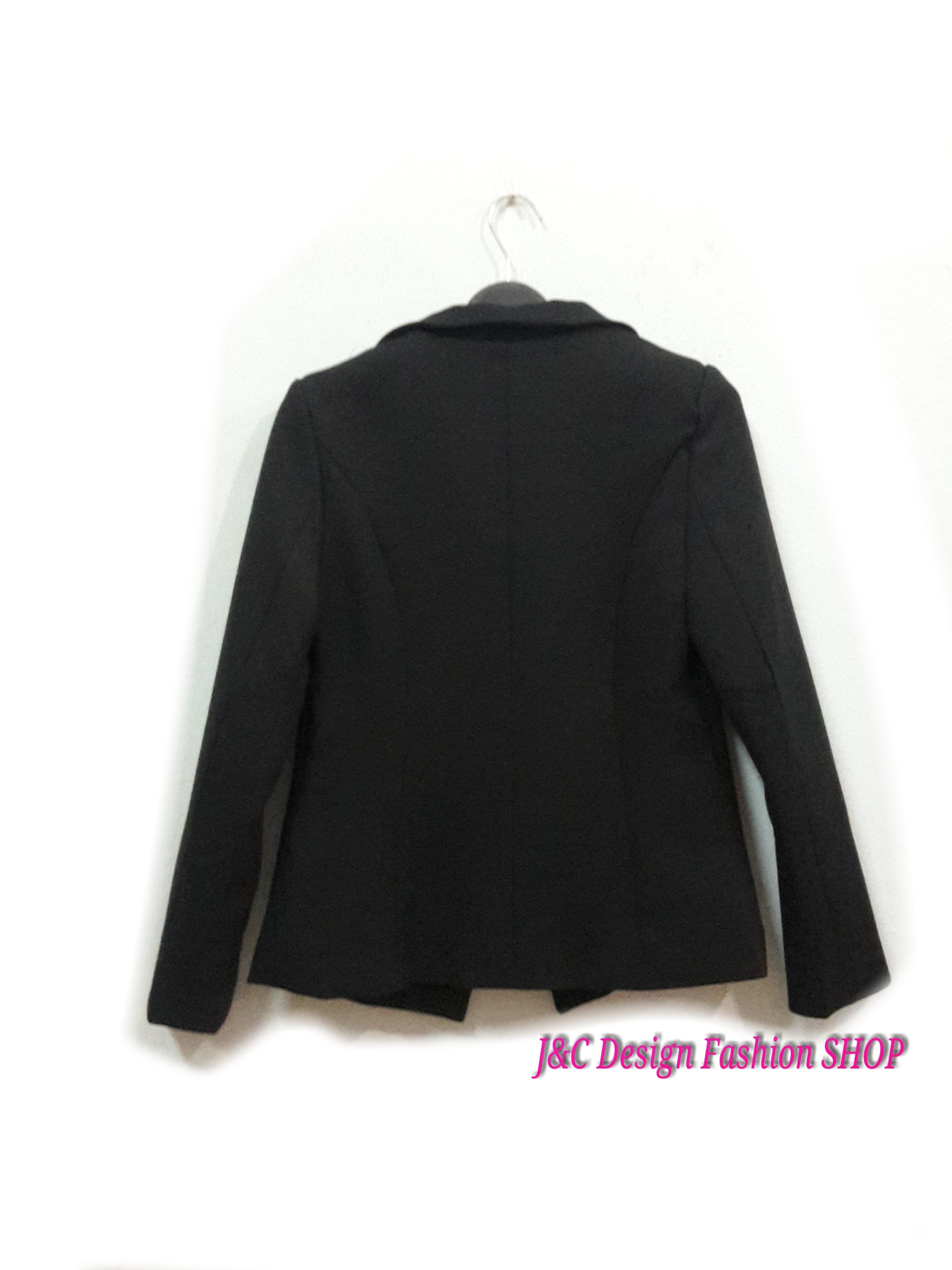 สูทสไตน์เกาหลี หรูเรียบ สูทเกาหลี เสื้อทำงานเกาหลีดีไซน์เก๋ เสื้อคลุมเกาหลี เสื้อสูทนำเข้า สูทคลุมเกาหลีแขนยาวสีดำแต่งดอกไม้