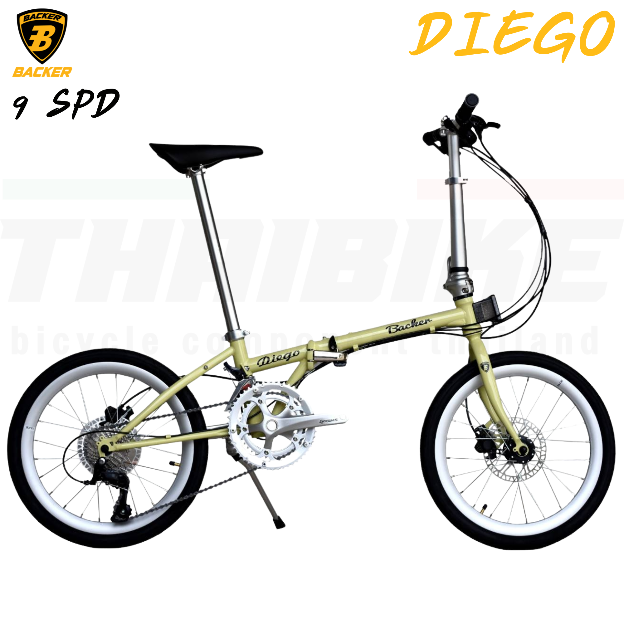 จักรยานพับ BACKER DIEGO ล้อ 20 นิ้ว 18SPD