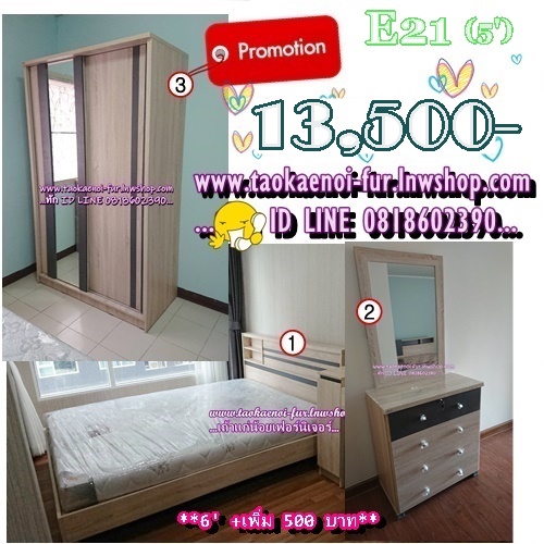 ชุดห้องนอน 5 ฟุต (E21)