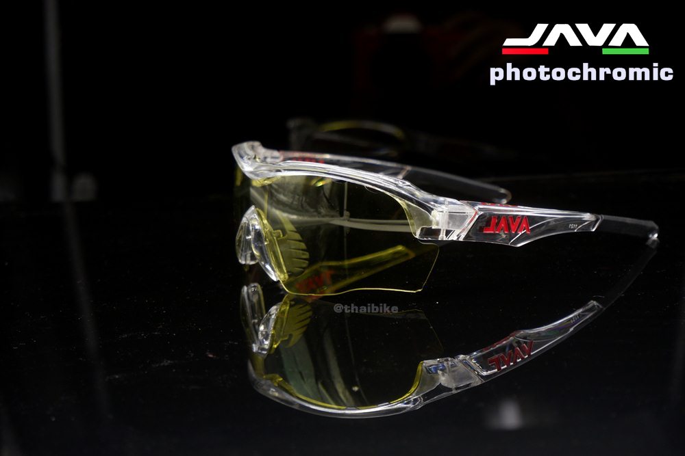 เลนส์ปรับแสงออโต้ แว่นตาปั่นจักรยาน กิจกรรมกลางแจ้ง ยี่ห้อ JAVA photochromic
