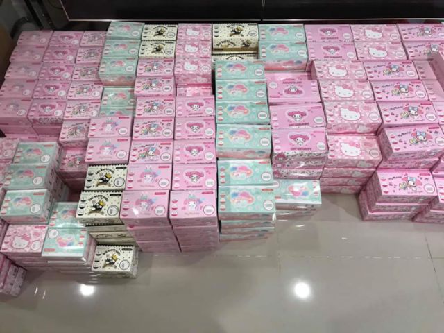 พร้อมส่ง แมสเด็กเล็ก 3D ซานริโอ้แท้ 0-4 ขวบ (แพค 5 ชิ้น)