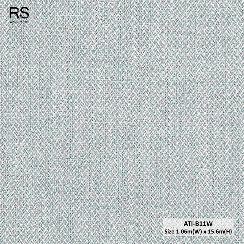 วอลเปเปอร์ลายผ้า สีเทาเข้มอมฟ้า ATI-B11W